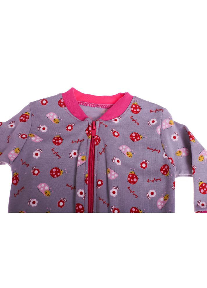 Рожевий демісезонний костюм з довгим рукавом для дівчинки трикотажний з сонечком рожевий 68 см (30648) BABYKROHA