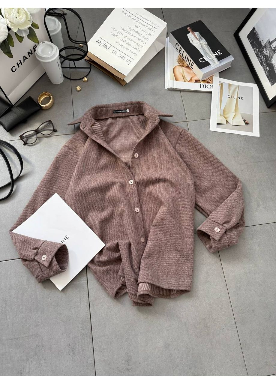 🤎Тепла кашемірова сорочка-жакет на осінь | Розмірна сітка в описі Vione (368708831)