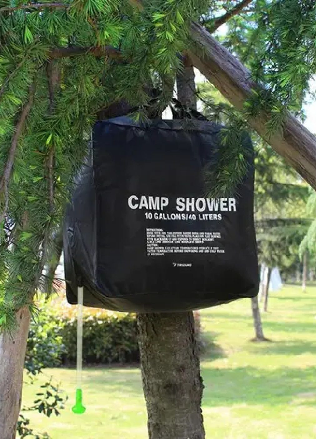 Душ переносной кемпинговый походный туристический со шлангом крючком для подвешивания 40 литров 40х40х24 см (477369-Prob) Черный Unbranded (296984596)