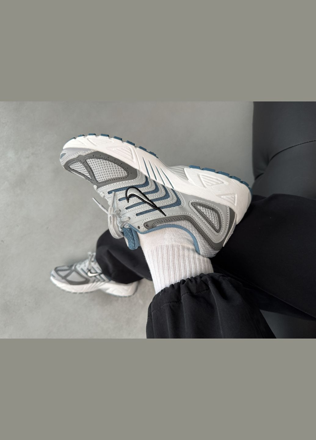 Сірі Осінні кросівки чоловічі nike air pegasus 2k5 grey | найк аір пегасус 2k5 сірі No Brand