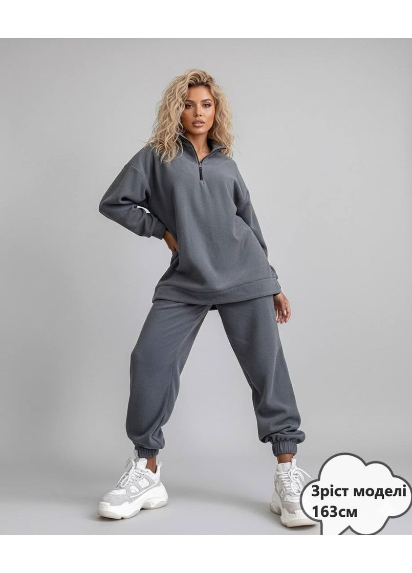 Спортивный костюм зимний one size из двухстороннего флиса Polar Nositi 1491-13L (366029974)