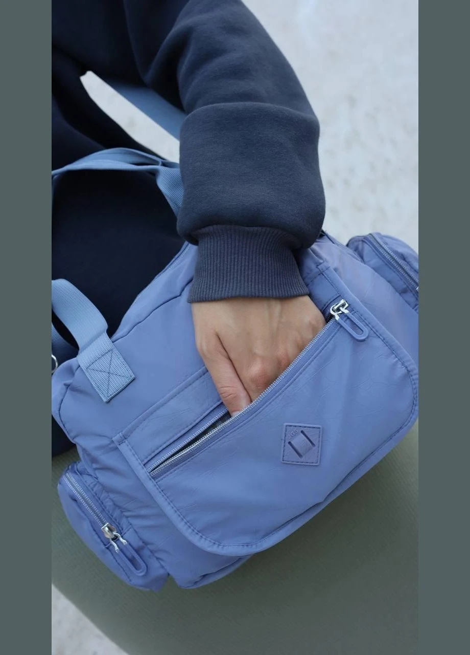 Сумка женская голубая 7-6615 PTR No Brand (317763662)