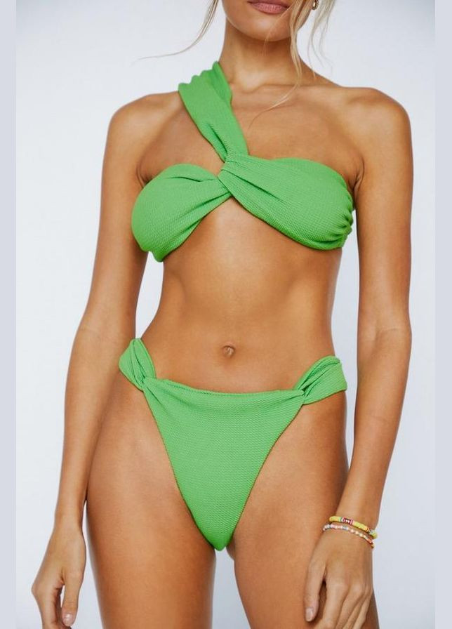 Зеленый летний купальник (лиф и трусики) раздельный Nasty Gal