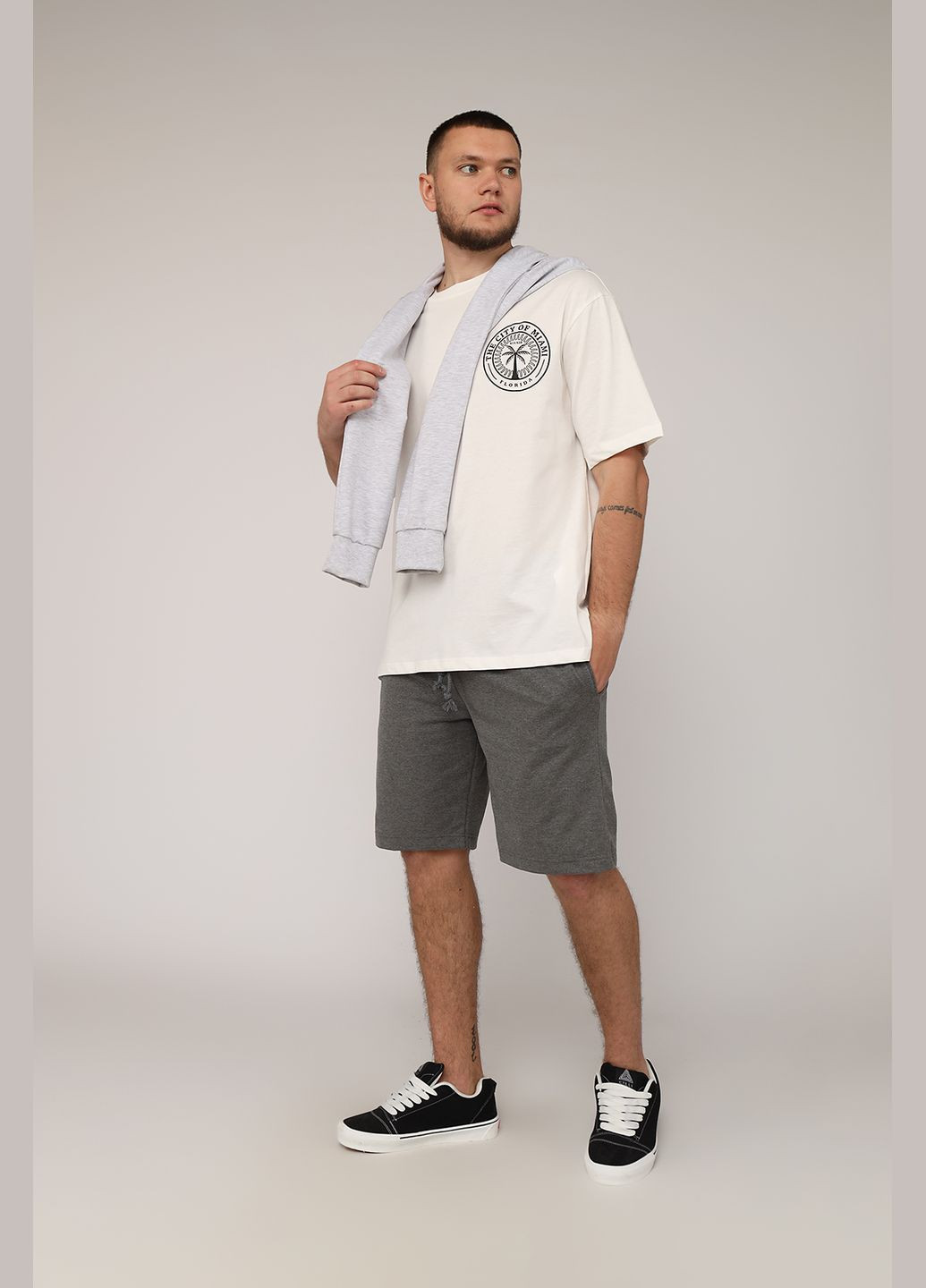 Белая футболка с коротким рукавом мужская цвет белый cb-00275657 HAROSTONE