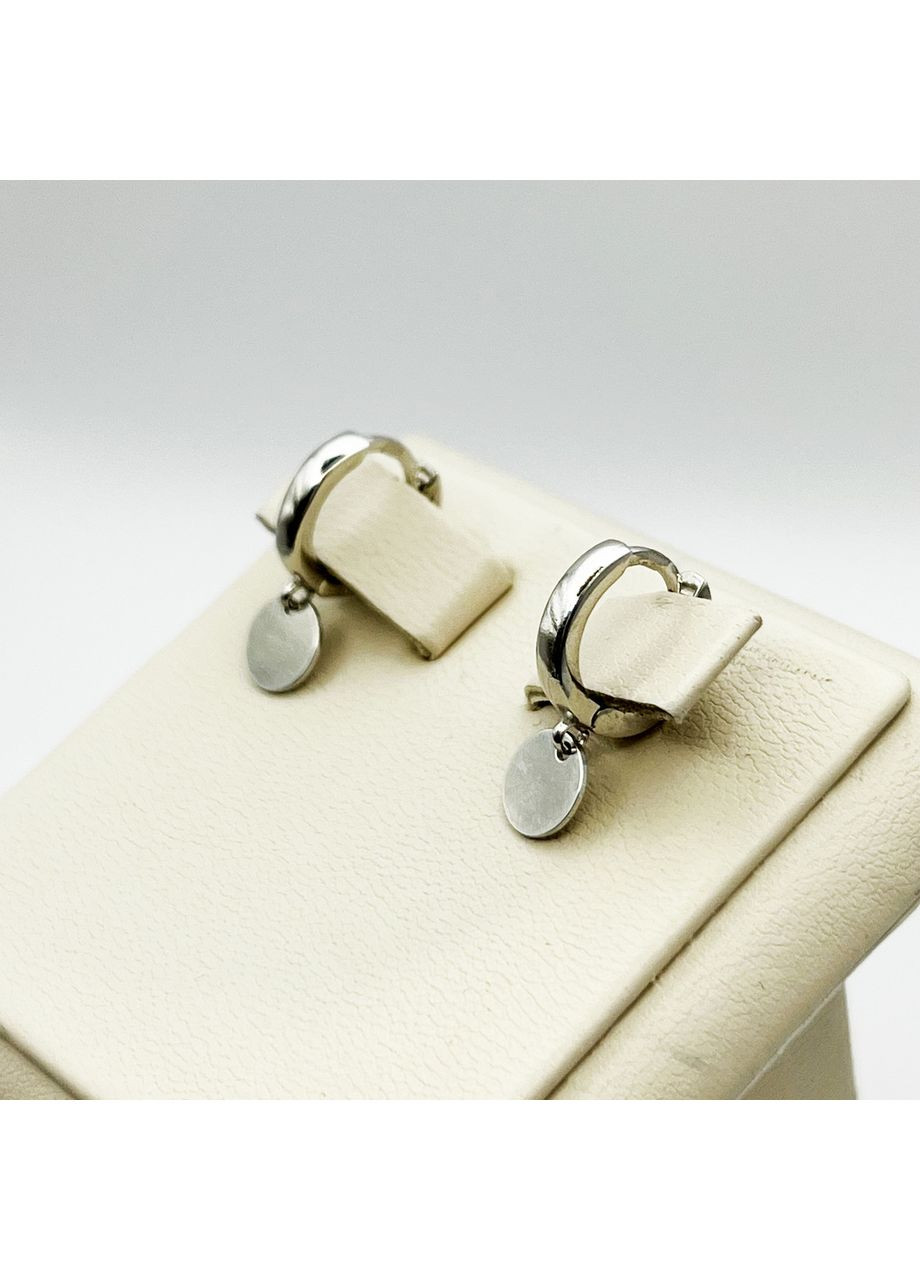 Серьги-кольца серебряные "Монетки" 2,2 г No Brand (369737772)