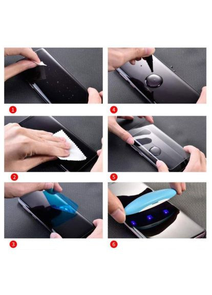 Скло захисне (GL604654) PowerPlant Samsung Galaxy Note 8 liquid glue + UF-lamp (366519366)