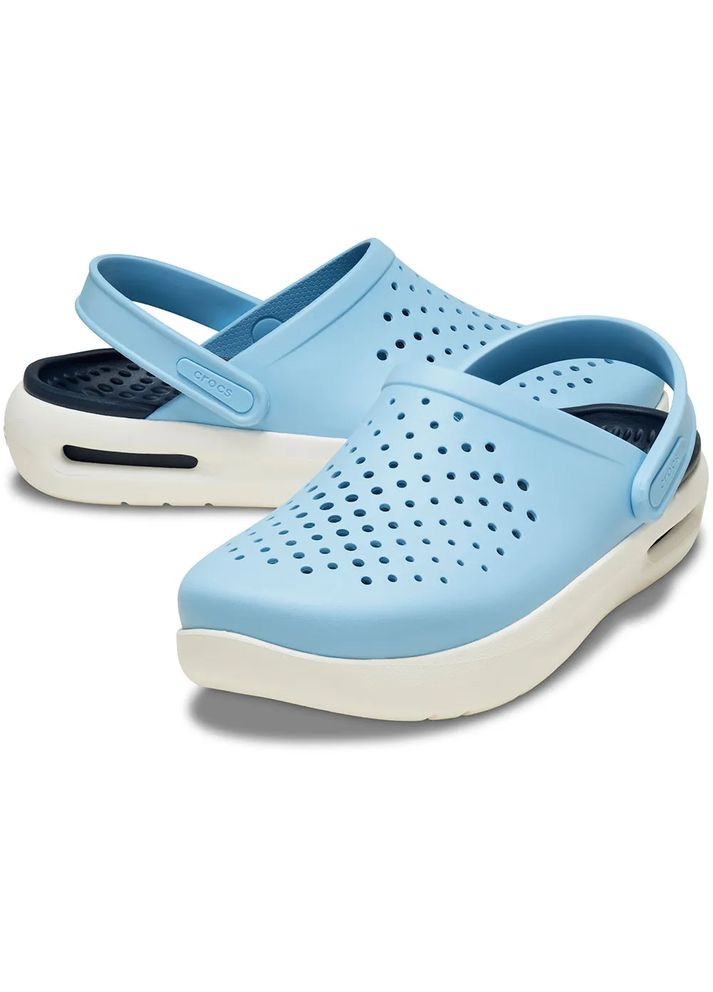 Голубые женские кроксы clog white 209964 Crocs