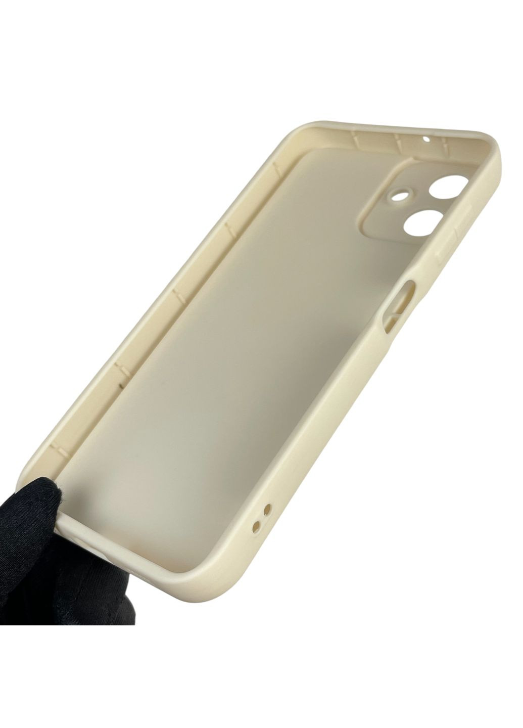 Чохол силіконовий Soft Touch з 3D принтом для Galaxy A06 (SM-A065) молочний (Повний захист камери) Samsung (371652912)