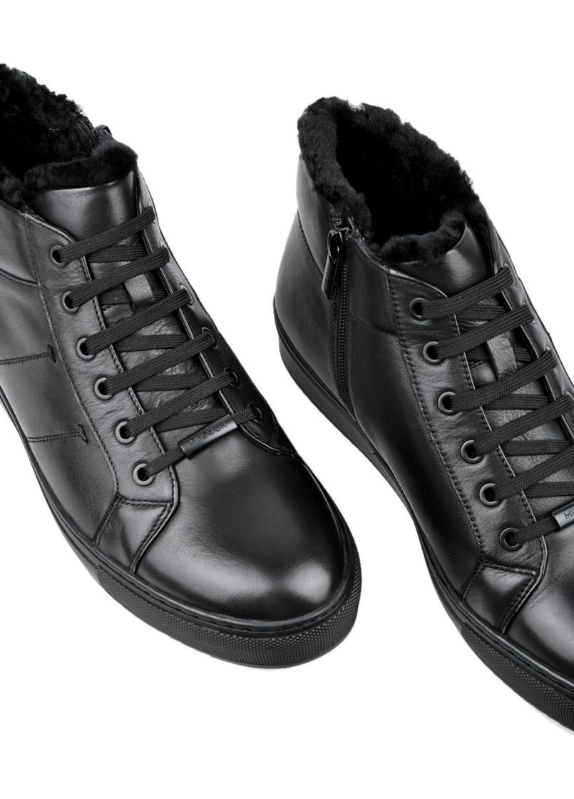 Чоловічі Черевики 8587X-839-A8M Чорний Шкіра MIRATON (268462710)