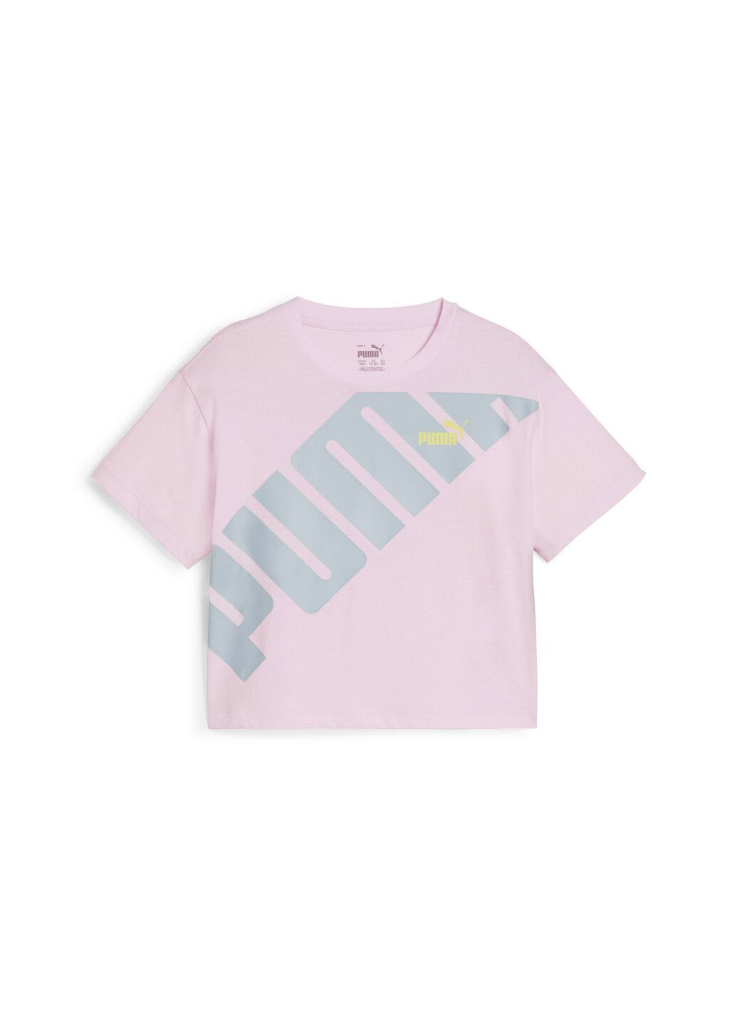Рожева демісезонна дитяча футболка power youth short length tee Puma