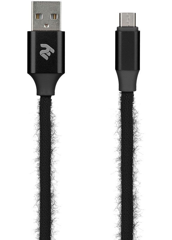 Кабель Fur USB 2.4 - Micro USB Cable 1m Black 2E (301473413)