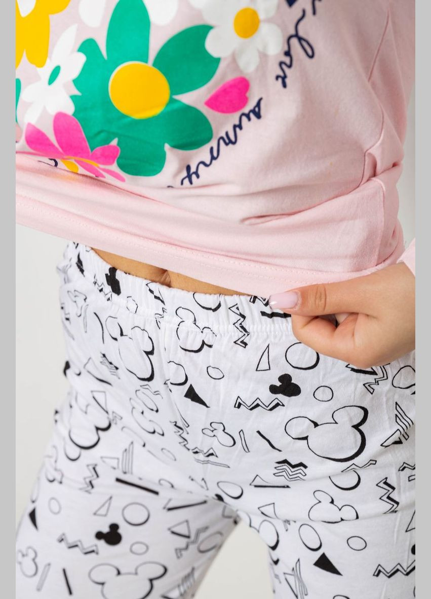 Розовая пижама женская с принтом, 243r1051 Ager