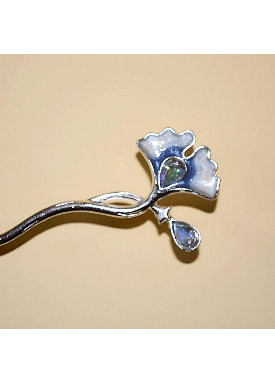 Китайська шпилька для волосся в стилі Небесна Пелюстка з сяйливою основою No Brand (370290272)