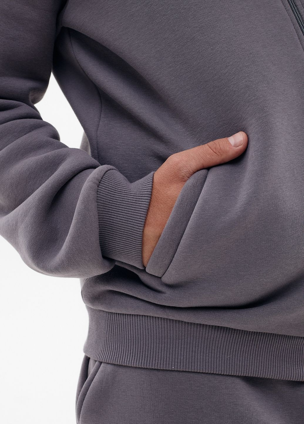 Чоловічий спортивний костюм флісовий на змійці Kindamor Arctic (362304977)