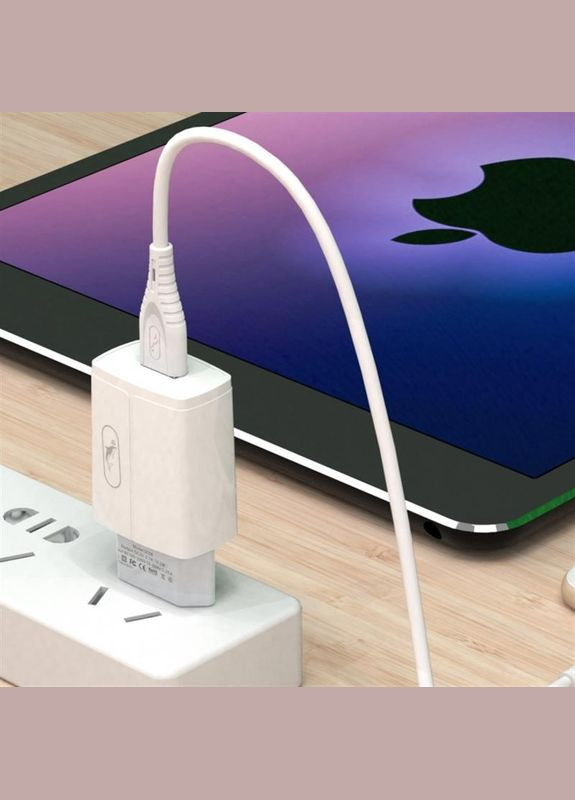 Мережевий зарядний пристрій SC06 (1USBx2.4A) White (SDMZP-000177) SkyDolphin (336959315)