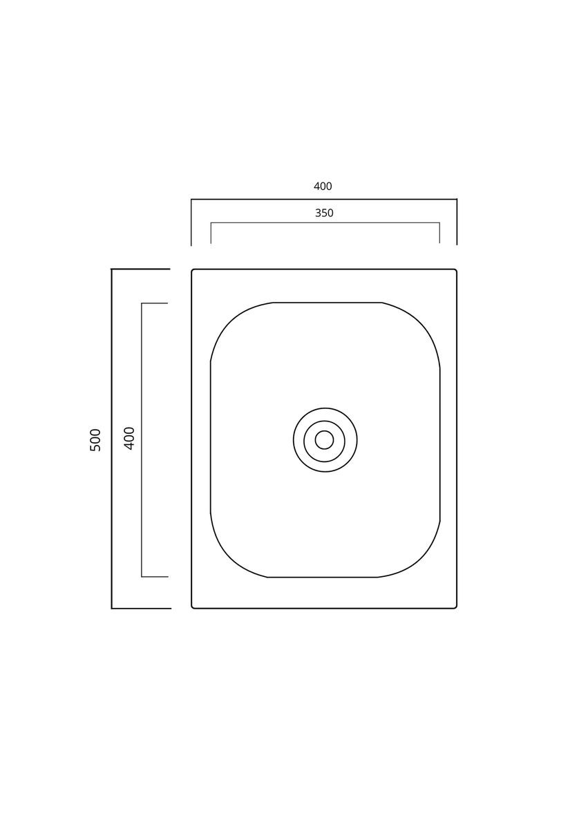 Кухонная мойка из нержавеющей стали САТИН 4050 (0,7/160 мм) Valeso (336932890)