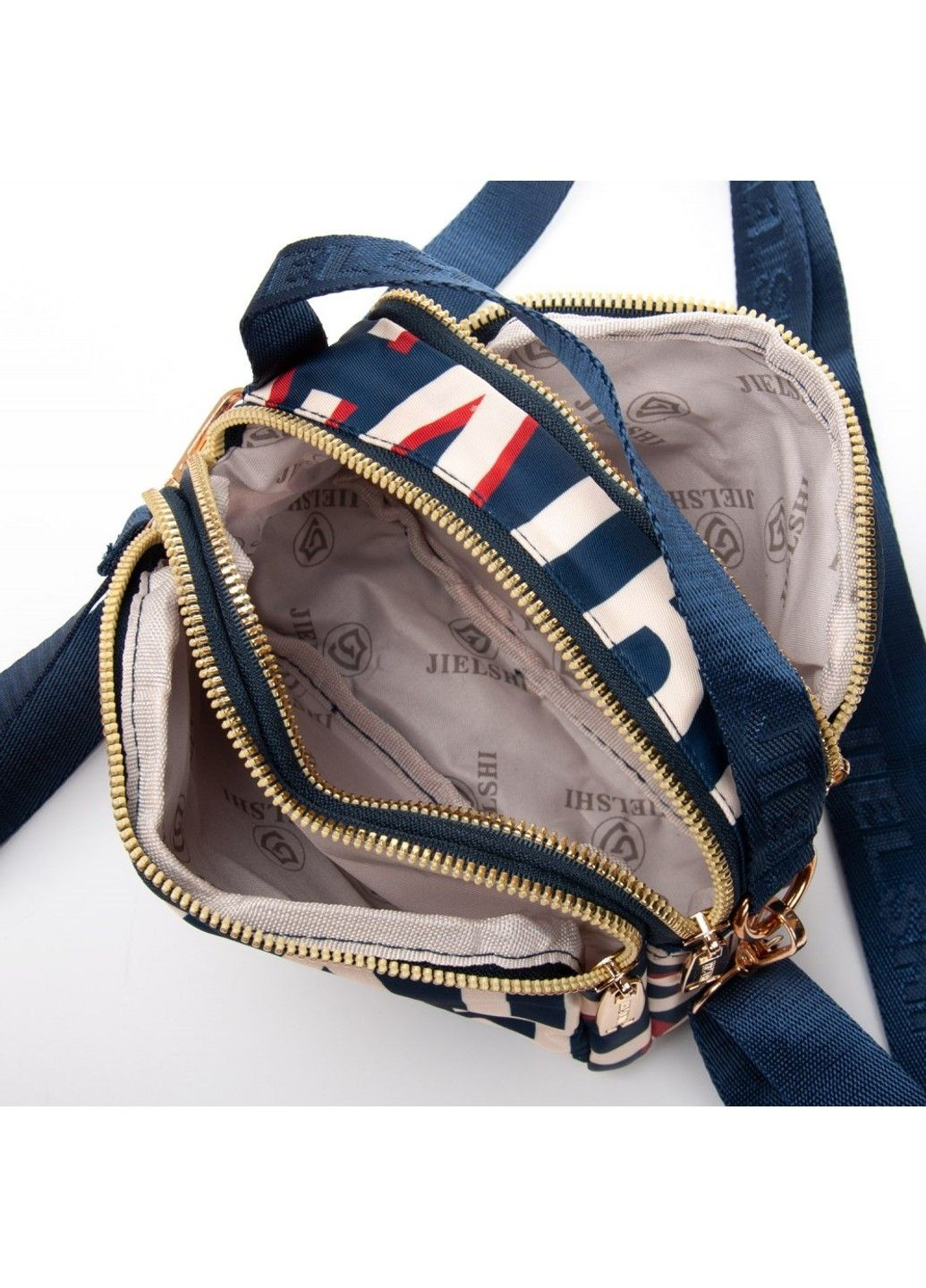 Летняя тканевая сумка 8-31 blue letters Jielshi (329692671)