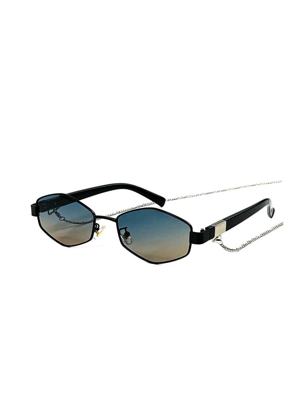 Солнцезащитные очки с поляризацией и цепочкой Геометрия женские415-461 LuckyLOOK (291885863)