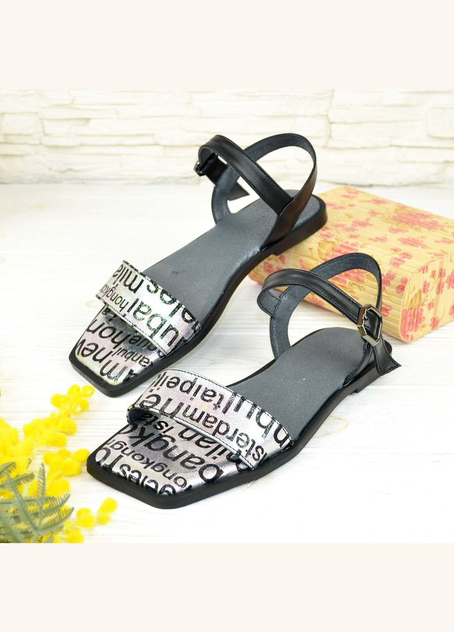 Черные босоножки женские на низком ходу, квадратный носок. в наличии 37 размер Vasha para с ремешком