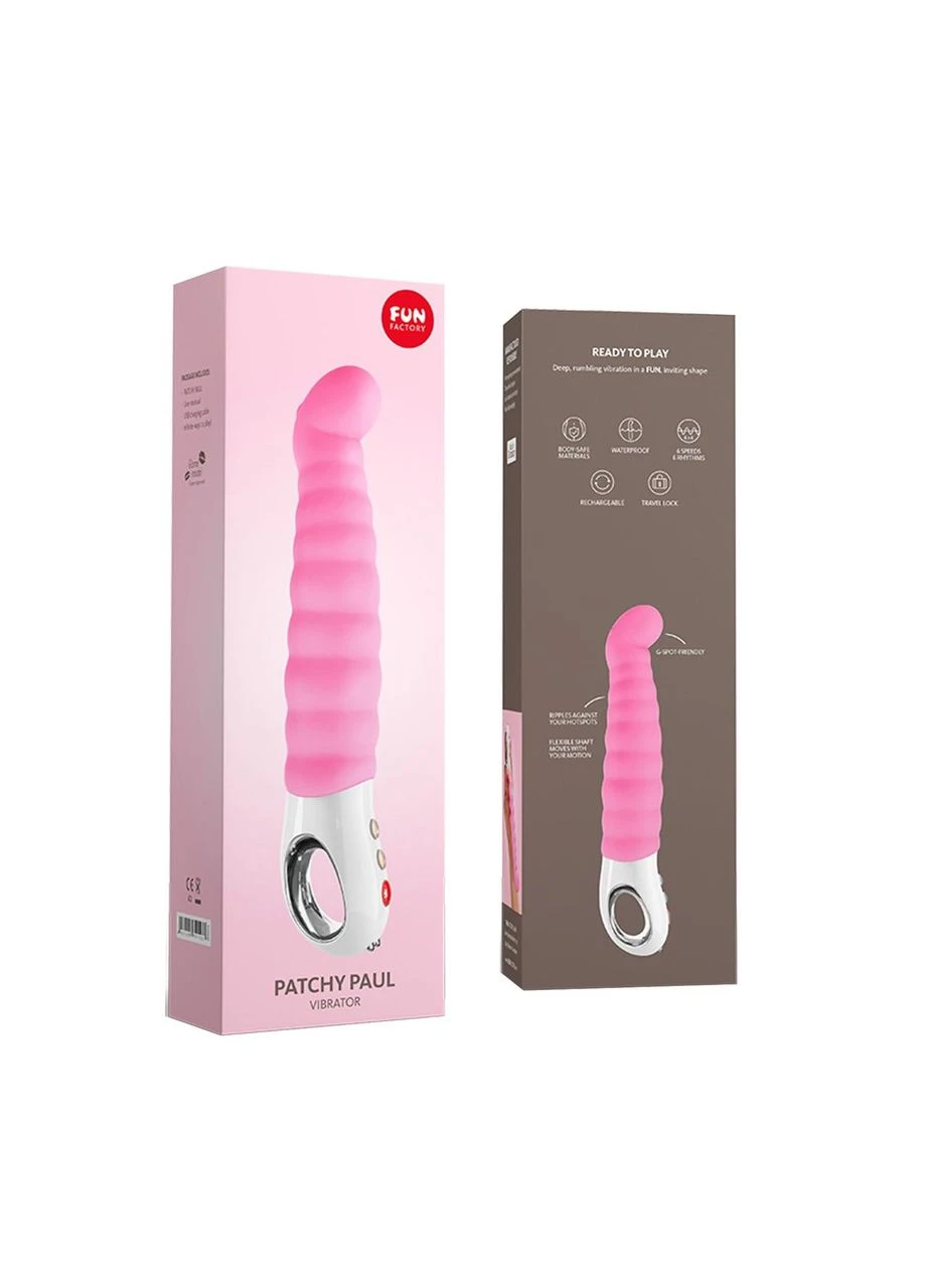 Вібратор точки G PATCHY PAUL candy rose, гнучкий, 12 режимів Fun Factory (315015445)