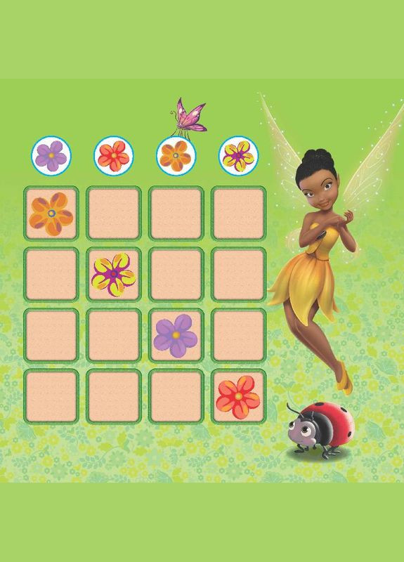 Дисней. Судоку з наліпками. Подорож у чарівний світ фей Disney (316082885)