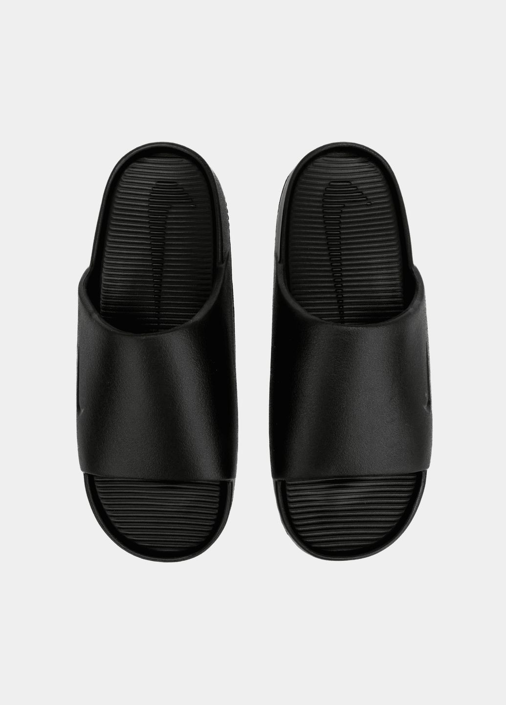 Черные мужские тапочки оригинал calm slide fd4116-001 Nike