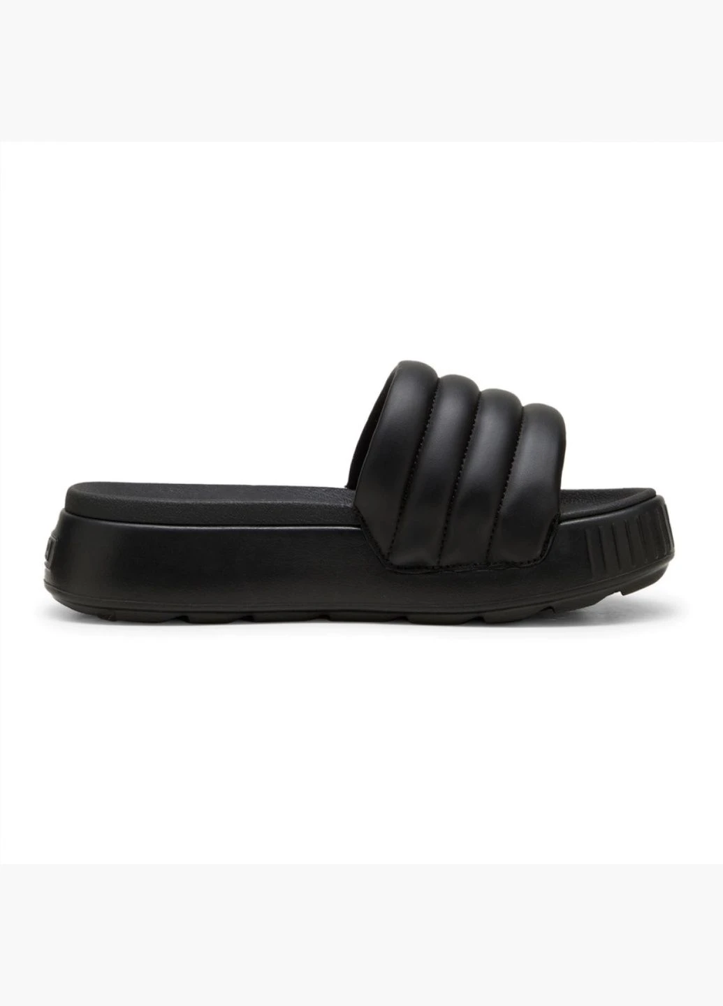 Черные тапочки женские karmen slide puffy wns black 395399-01 Puma
