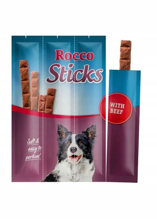 Ласощі Sticks для собак з яловичиною 10 г ЦІНА ЗА 1 ШТ Rocco (267726865)