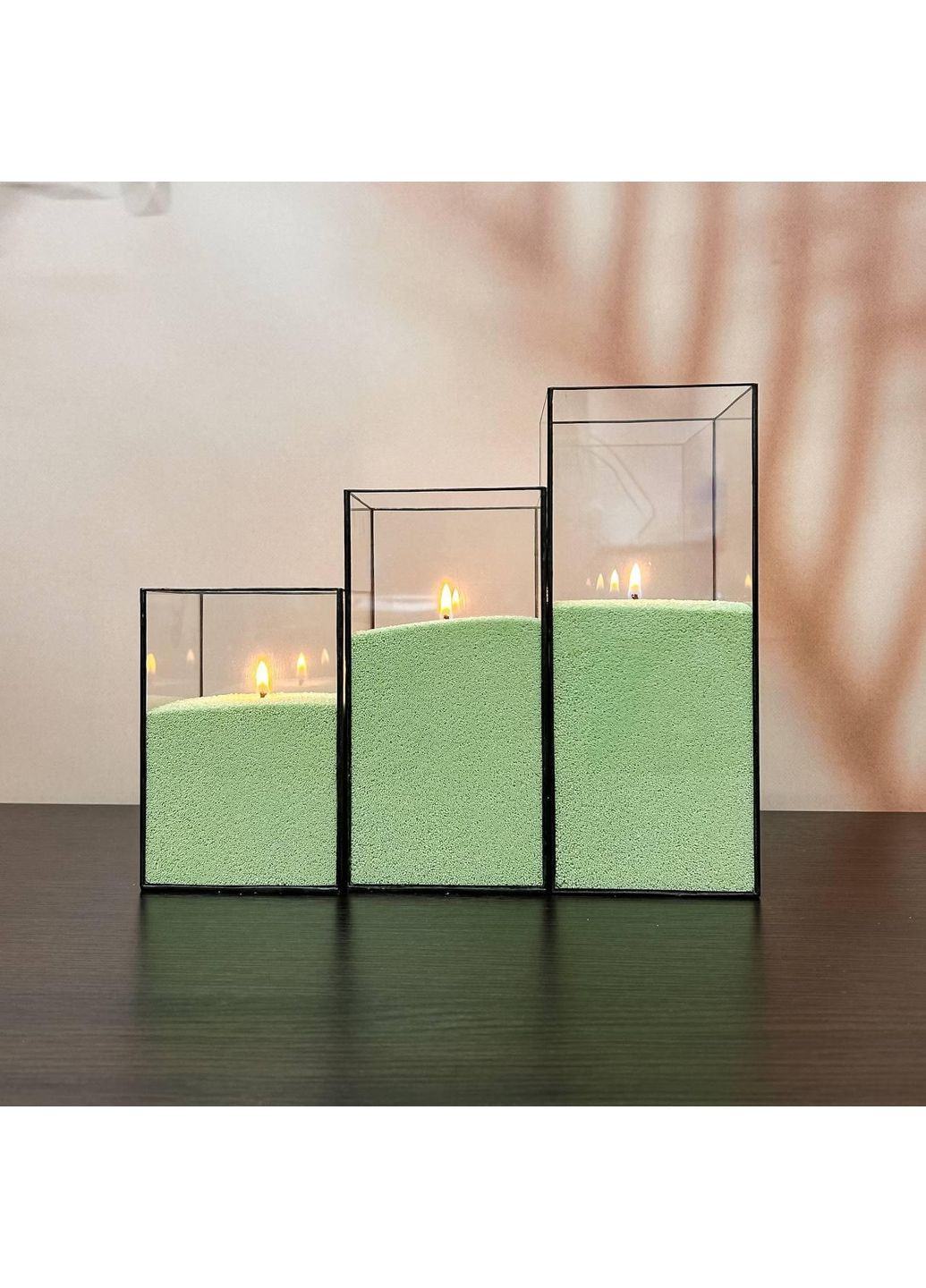 Насипні свічки комплект No14 (3 свічки 15,20,25 см) Liliya Flowers (366026637)