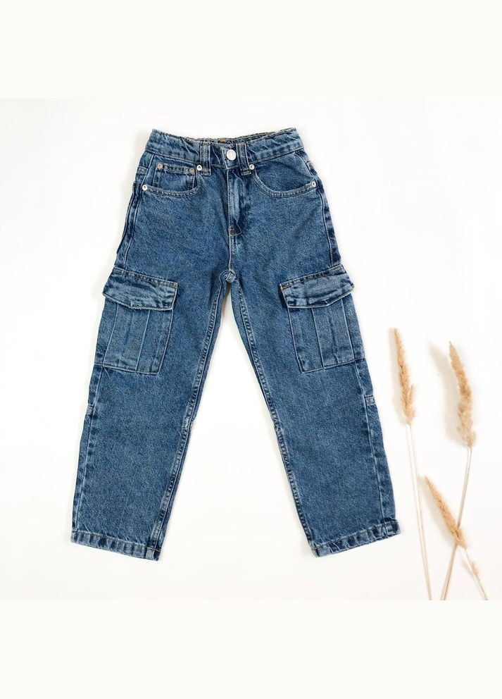 Синие джинсы 116 см синий артикул л555 Zara