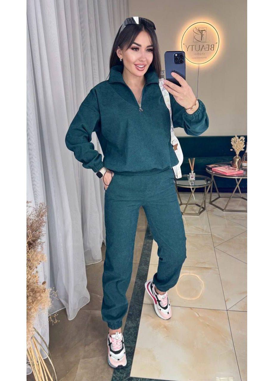 Костюм (брюки, світшот), колір Темно-зелений No Brand (361120179)