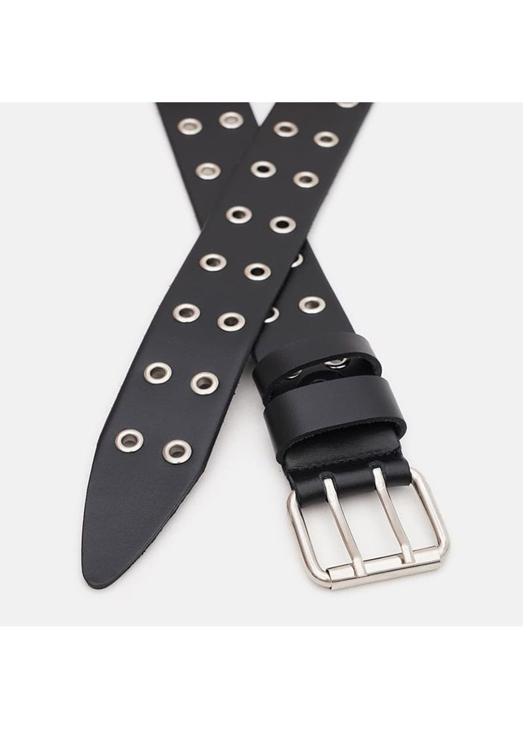 Жіночий ремінь шкіряний 100v1genw96-black Borsa Leather (298793286)