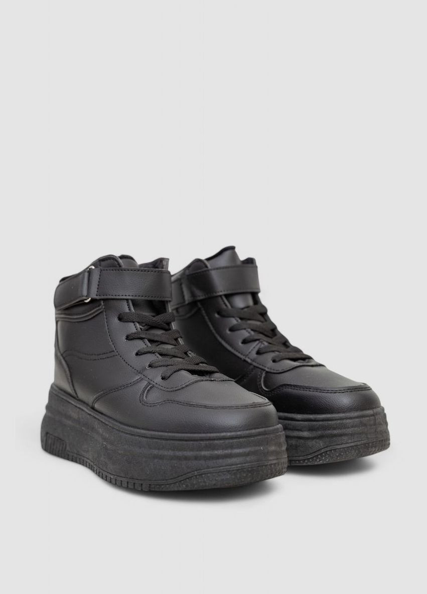 Кроссовки женские зимние на меху Ager Кроссовки чёрные зима (318561281)