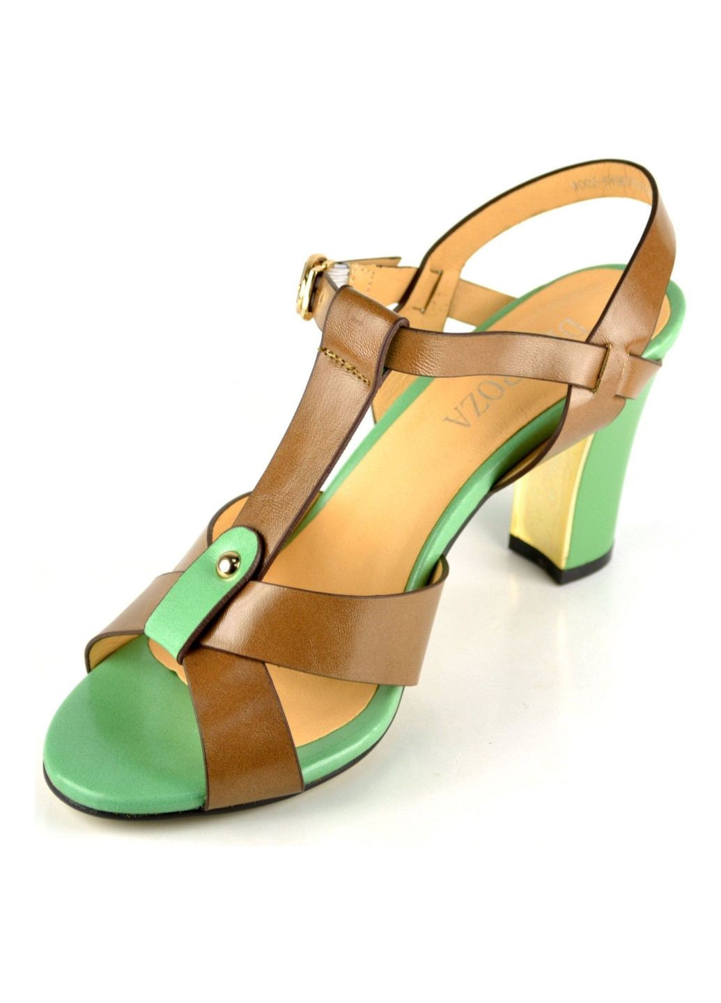 Комбинированные летние модельные босоножки DEMIROZA