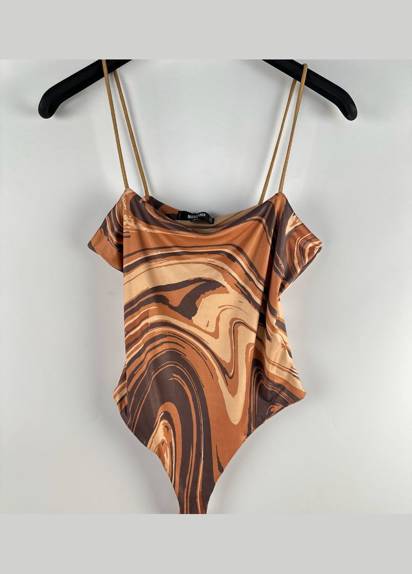 Боди Коричневое с принтом BTG-0037 Missguided (293061053)