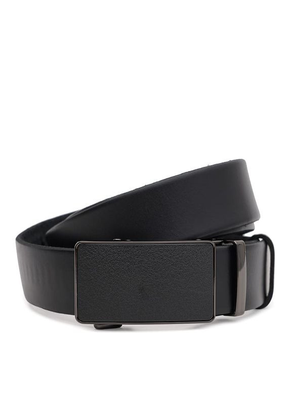 Чоловічий шкіряний ремінь 125v1genav17-black Borsa Leather (322190021)