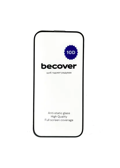 Стекло защитное (711325) BeCover Apple iPhone 14 10D Black (405022579)