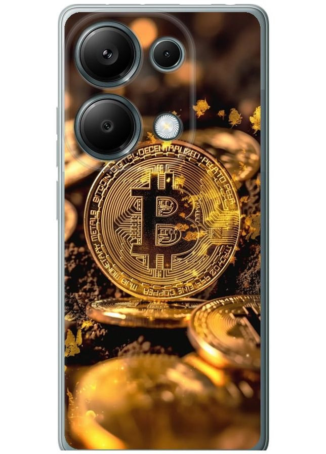 Силиконовый чехол 'Золотая лихорадка биткойна' для Endorphone Xiaomi Redmi Note 13 Pro 4G (336192130)