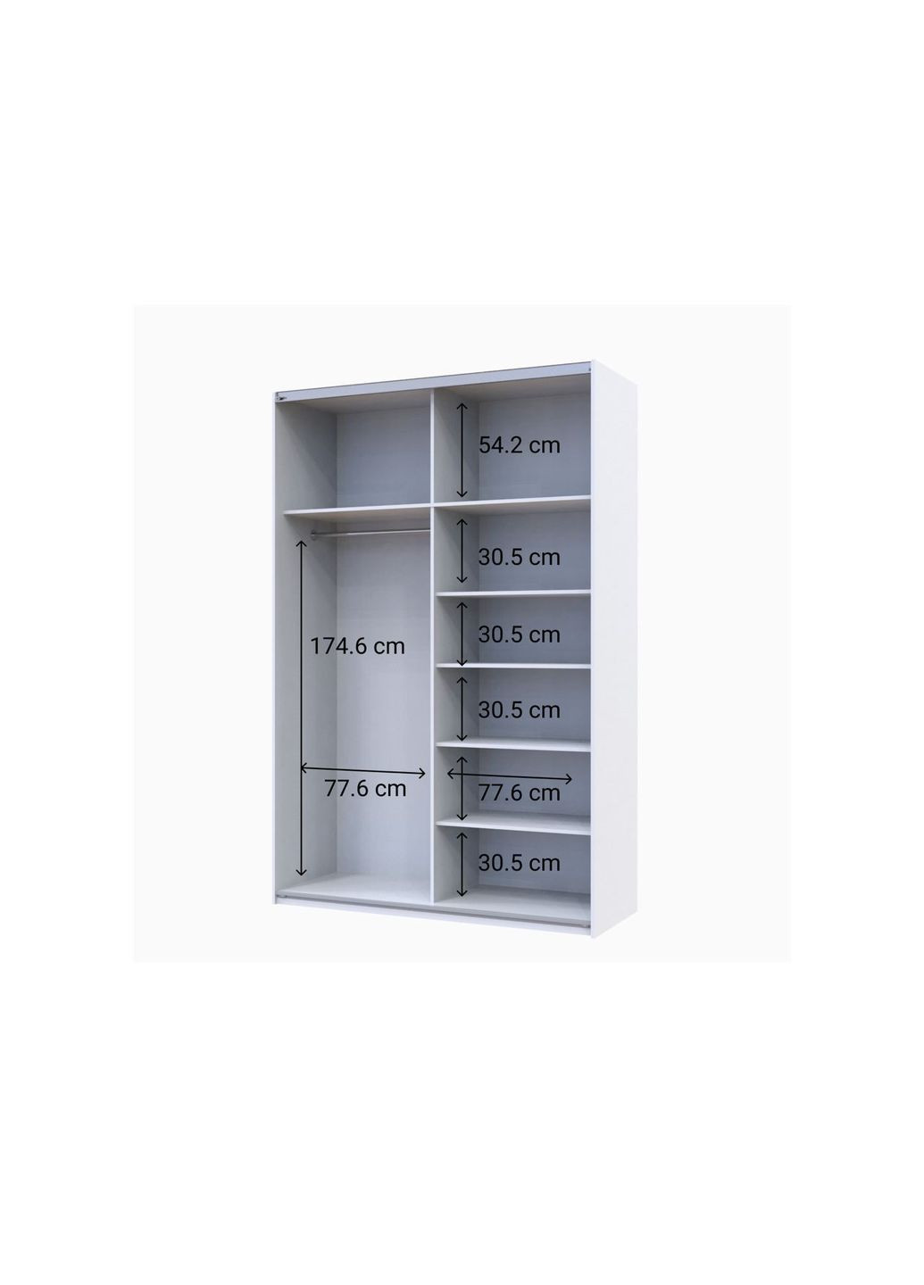 Шкаф-купе двухдверный G-Caiser 160х60х240 см (DRS-011013) Doros (346531100)