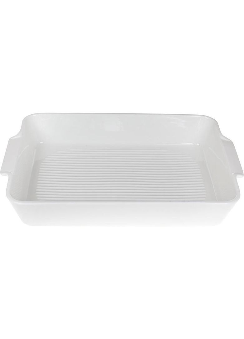 Форма для випічки Ainsley жароміцна фарфорова біла 35,5х22,7 см для запікання та подачі страв Bona (368979564)