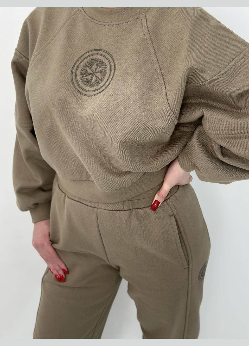 Кежуал костюм хакі No Brand (318483800)