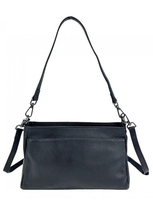 Кожаная женская сумка на плечо Черный UnaBorsetta (335381192)