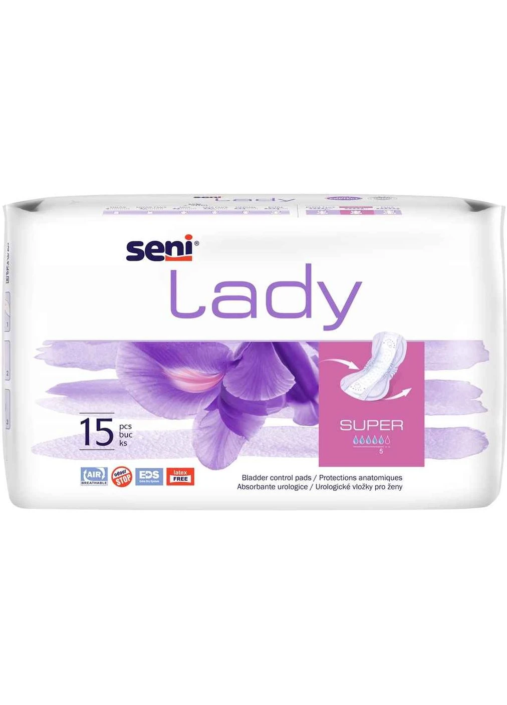 Прокладки урологічні 15шт Lady Super 5 краплі Seni (359436921)