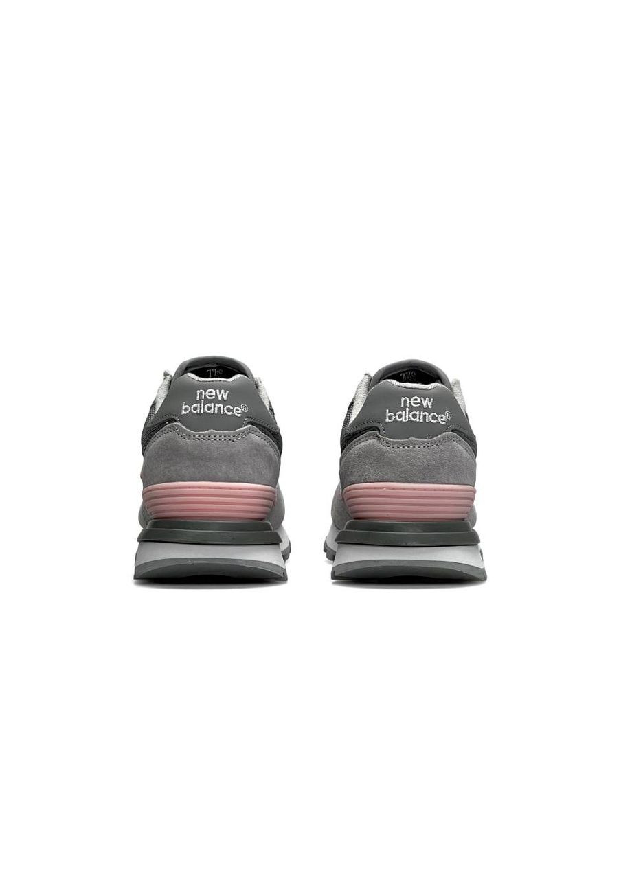 Серые демисезонные кроссовки женские, вьетнам New Balance Classic PRM Gray Pink