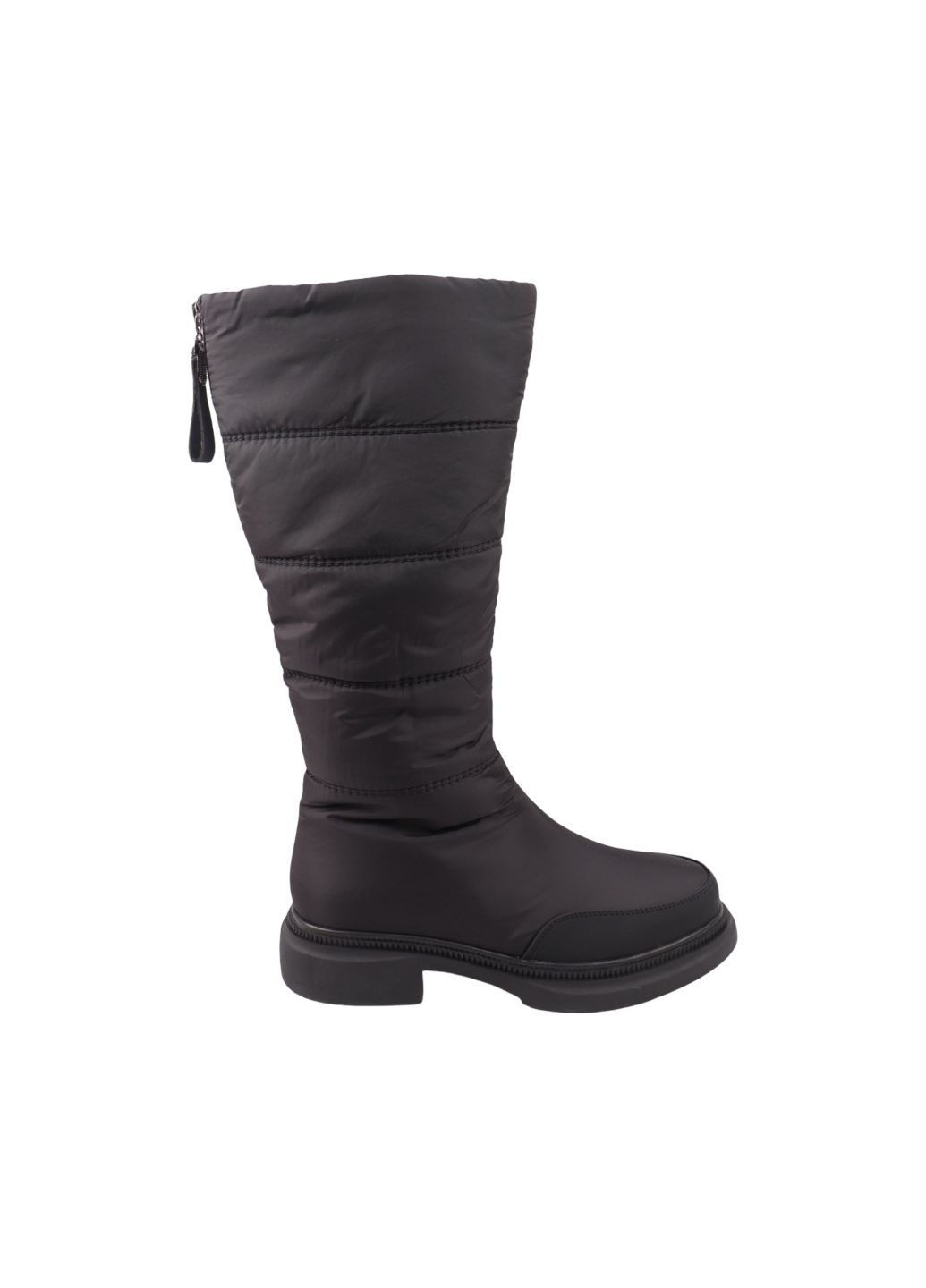 сапоги женские черные балоновые на платформе Meglias