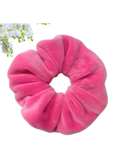 Гумка для волосся велюрова рожева Hand Made UA 12 см Handmade (368772191)
