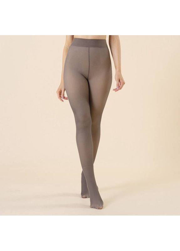 Колготы 230 ден на флисе имитирующих капронки утепленные один шов сзади No Brand (362268095)