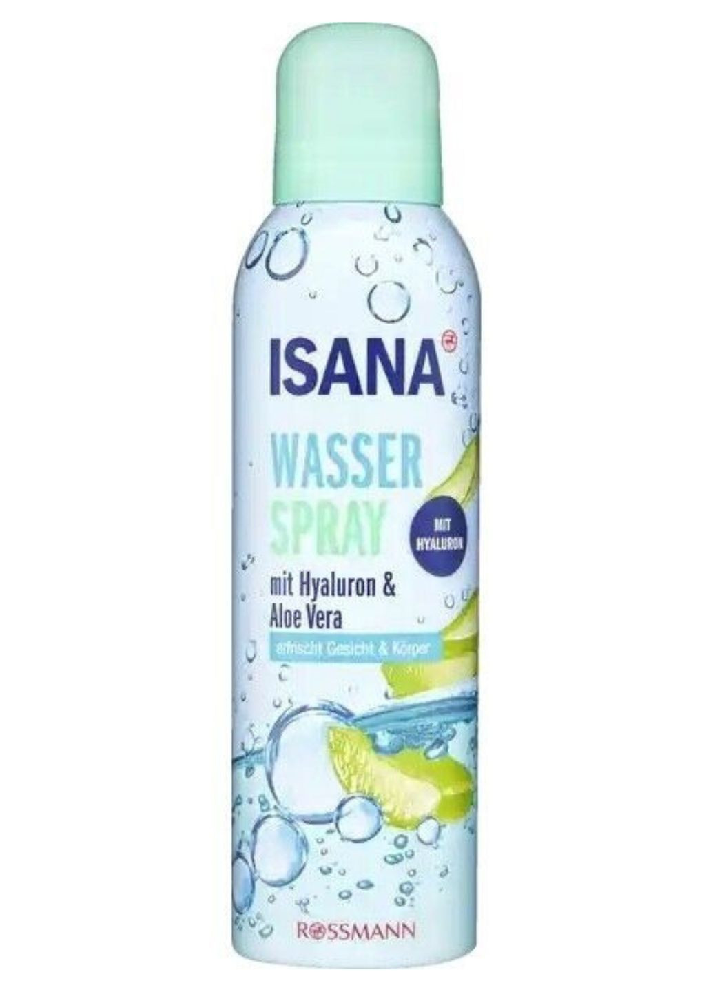 Охлаждающий спрей для лица Wasser Spray Hyaluron Aloe Vera 150 мл Isana (295262255)