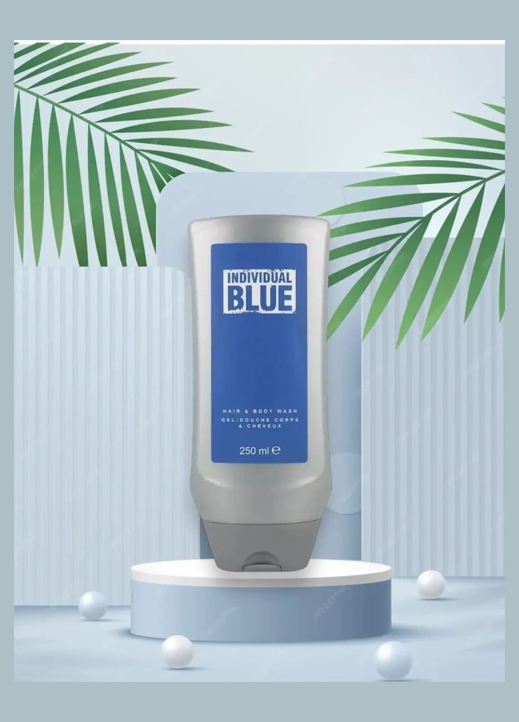 Гель для душа для мужчин Individual Blue 250 мл Avon (365437253)