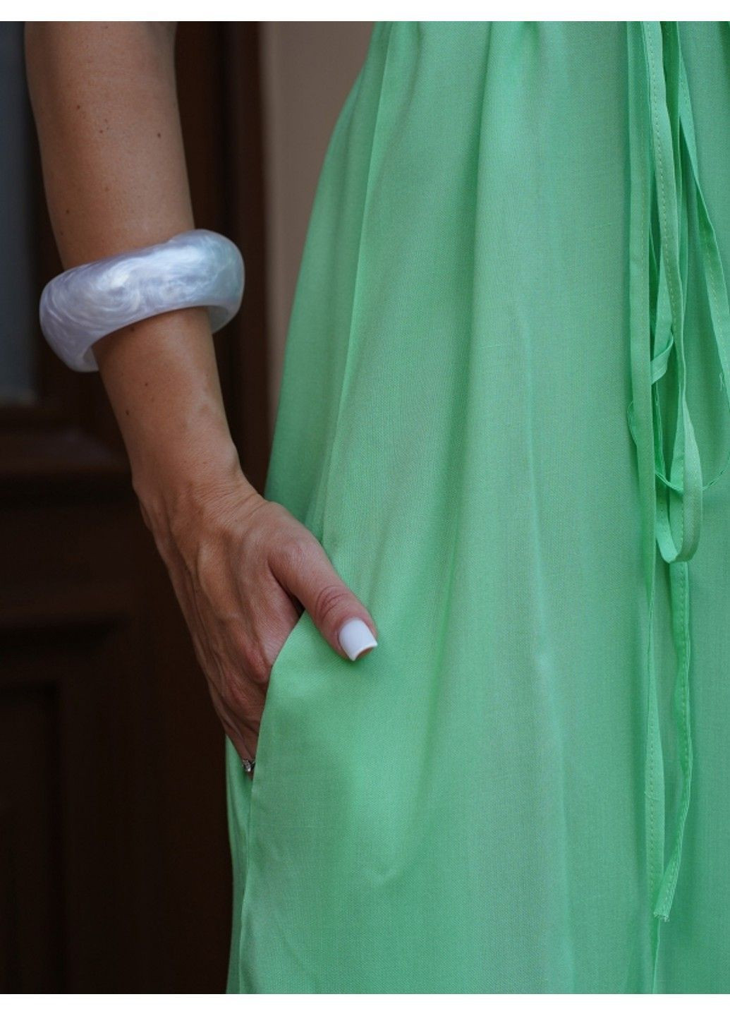 Зеленое повседневный платье issa pus 15264 салатовый ISSA PLUS